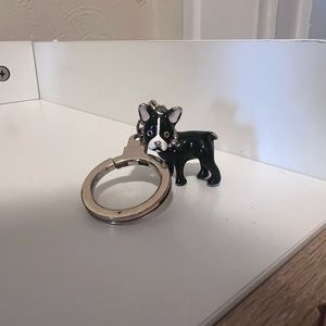 Kate Spade French Bull Dog keychain